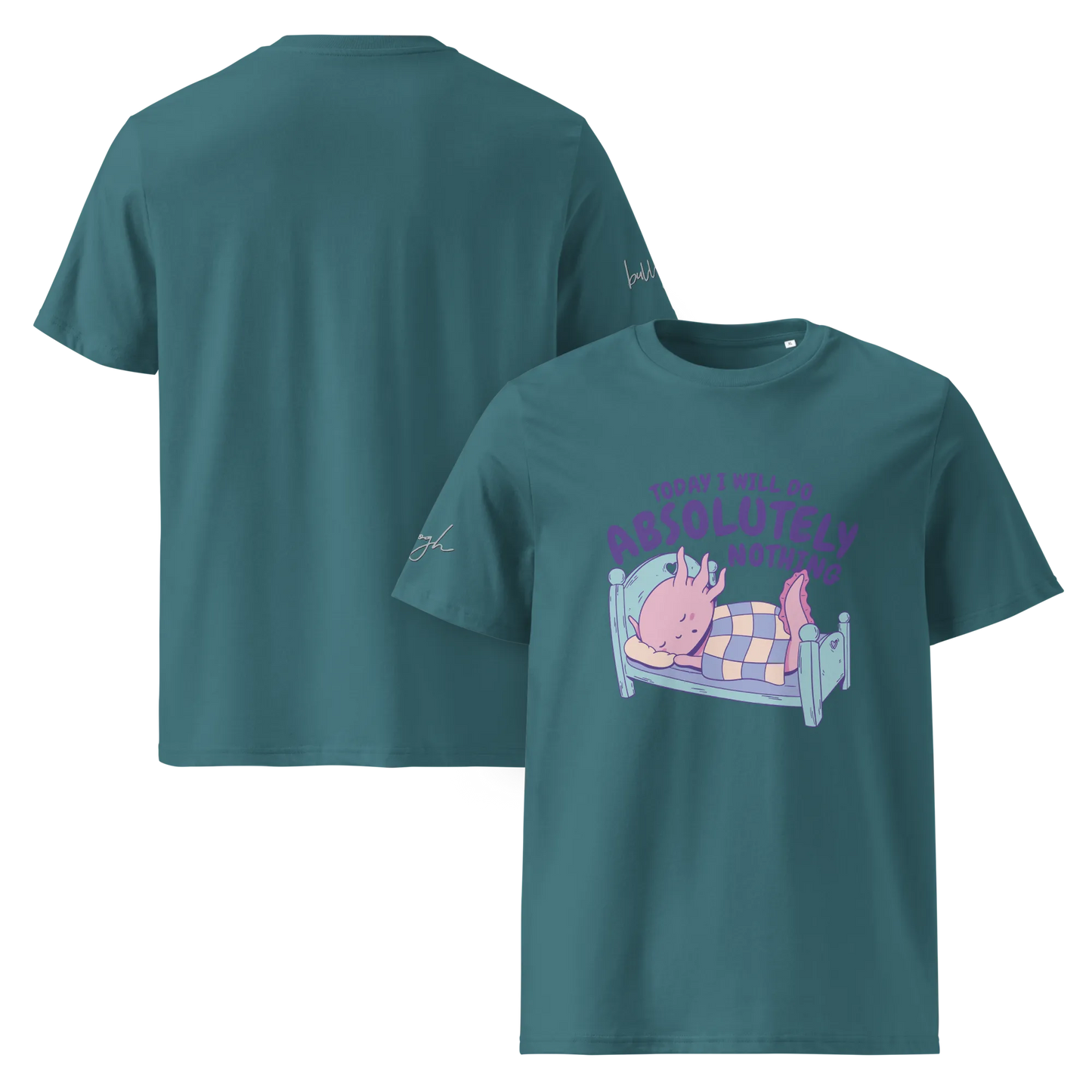 Nachhaltiges T-Shirt aus Bio-Baumwolle – Chilliges Design für Langschläfer