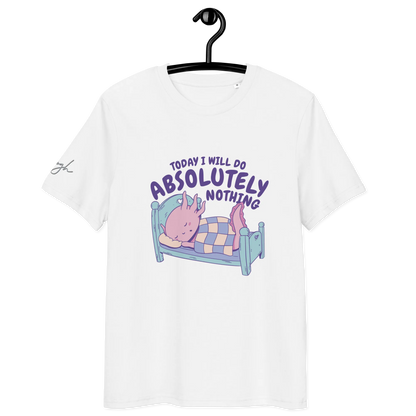 Nachhaltiges T-Shirt aus Bio-Baumwolle – Chilliges Design für Langschläfer