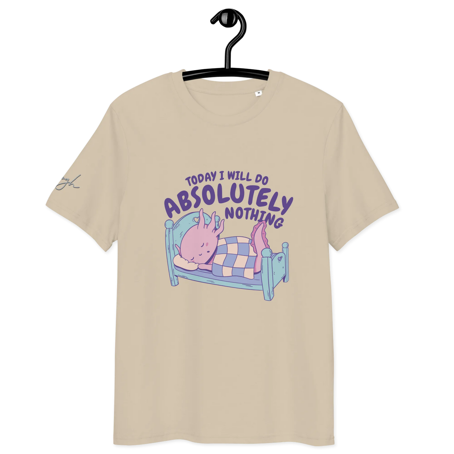 Nachhaltiges T-Shirt aus Bio-Baumwolle – Chilliges Design für Langschläfer