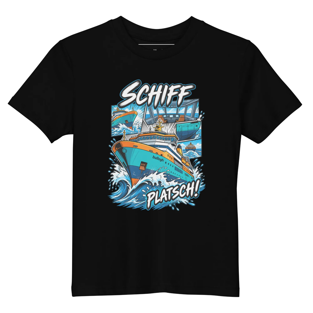 Schiff - Kinder T-Shirt aus Bio Baumwolle