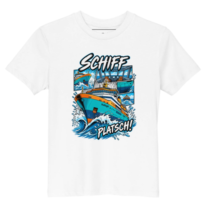 Schiff - Kinder T-Shirt aus Bio Baumwolle