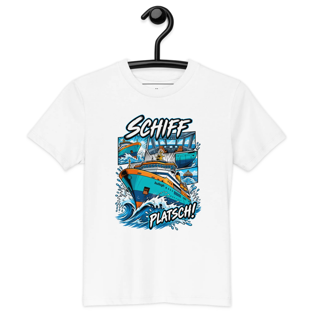 Schiff - Kinder T-Shirt aus Bio Baumwolle