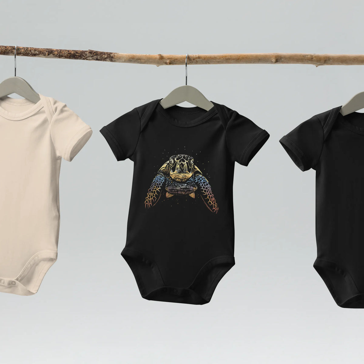 Schildkröten - Baby Body aus Bio Baummwolle