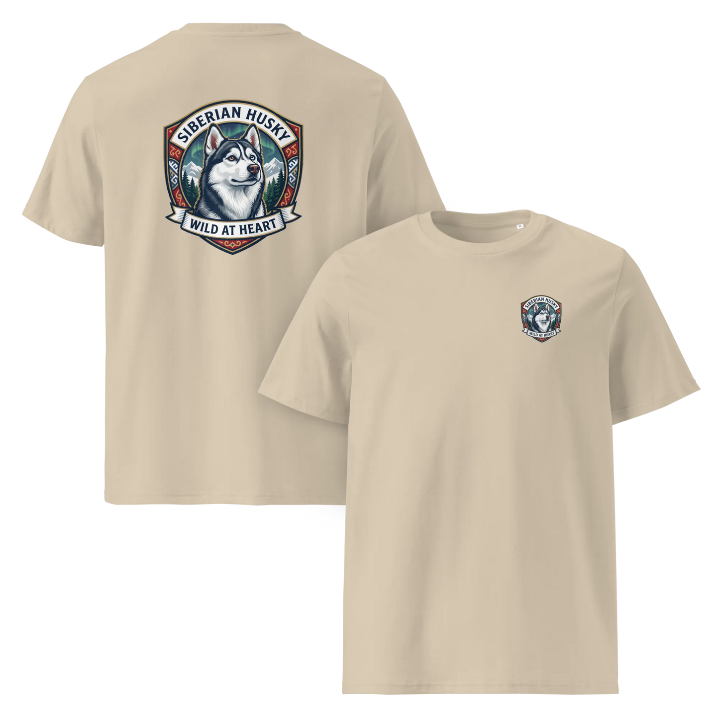 Siberian Husky – T-Shirt aus Bio Baumwolle