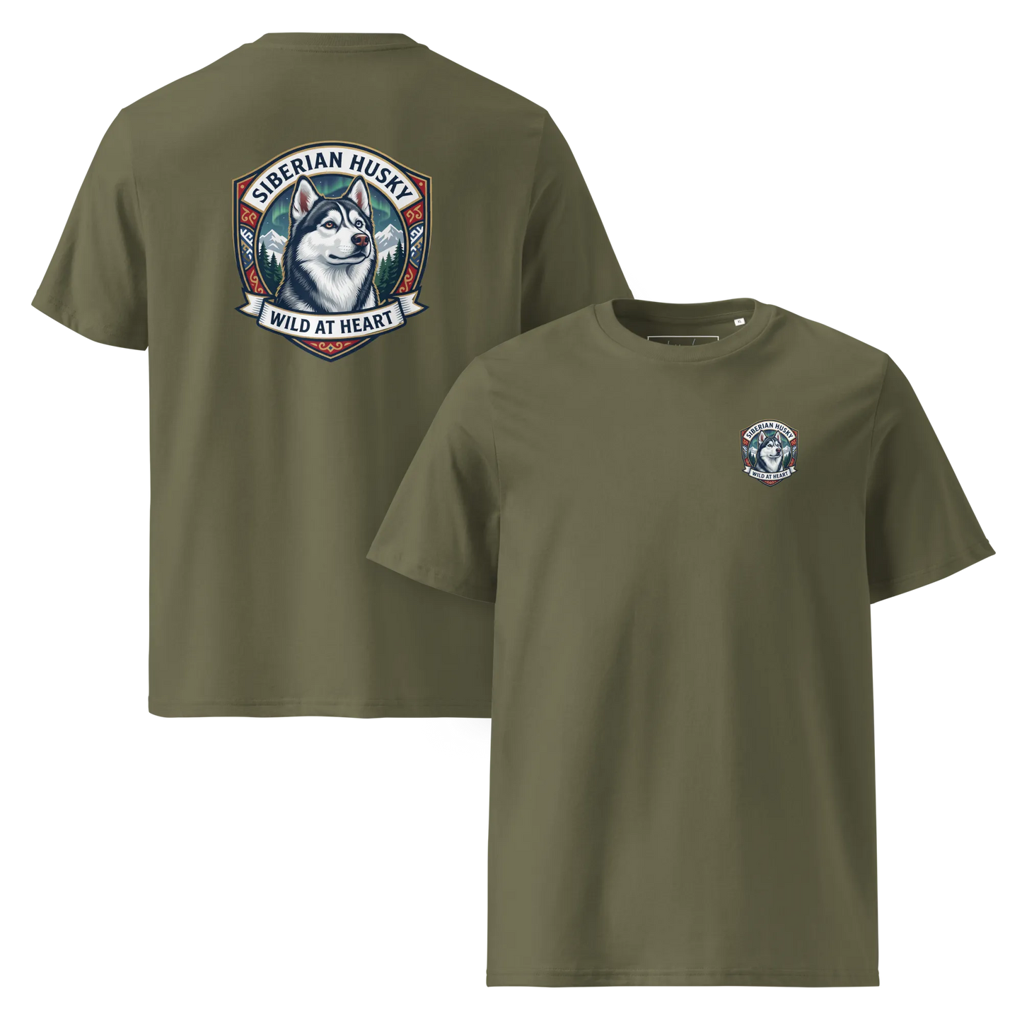Siberian Husky – T-Shirt aus Bio Baumwolle