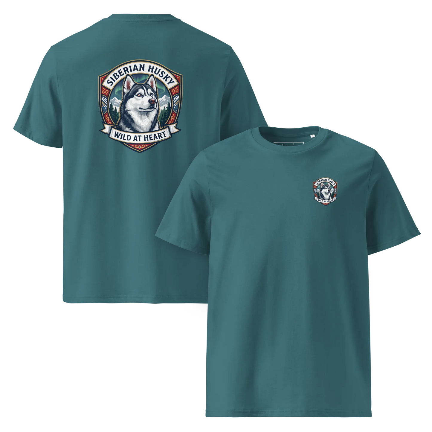 Siberian Husky – T-Shirt aus Bio Baumwolle