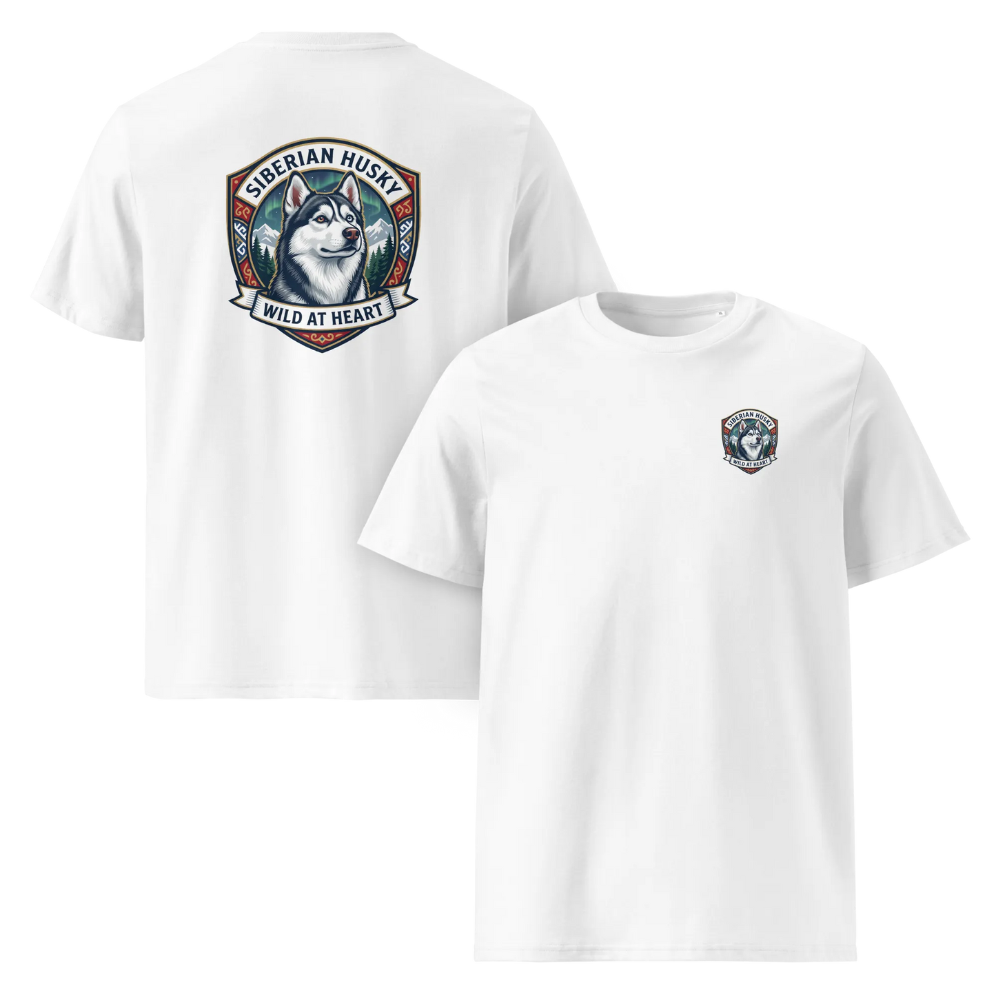 Siberian Husky – T-Shirt aus Bio Baumwolle