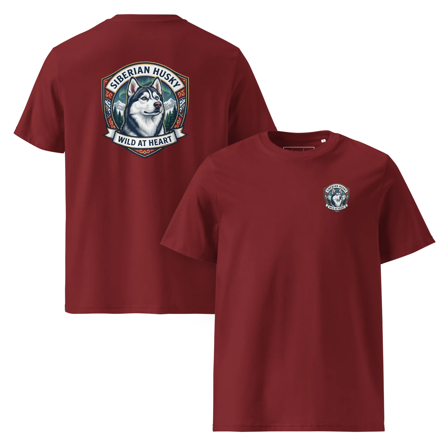 Siberian Husky – T-Shirt aus Bio Baumwolle