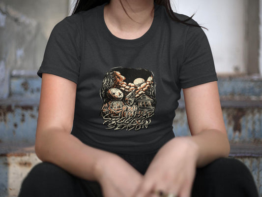 🕸 Haunted Spooky Season – Bio Baumwollshirt für Grusel-Fans