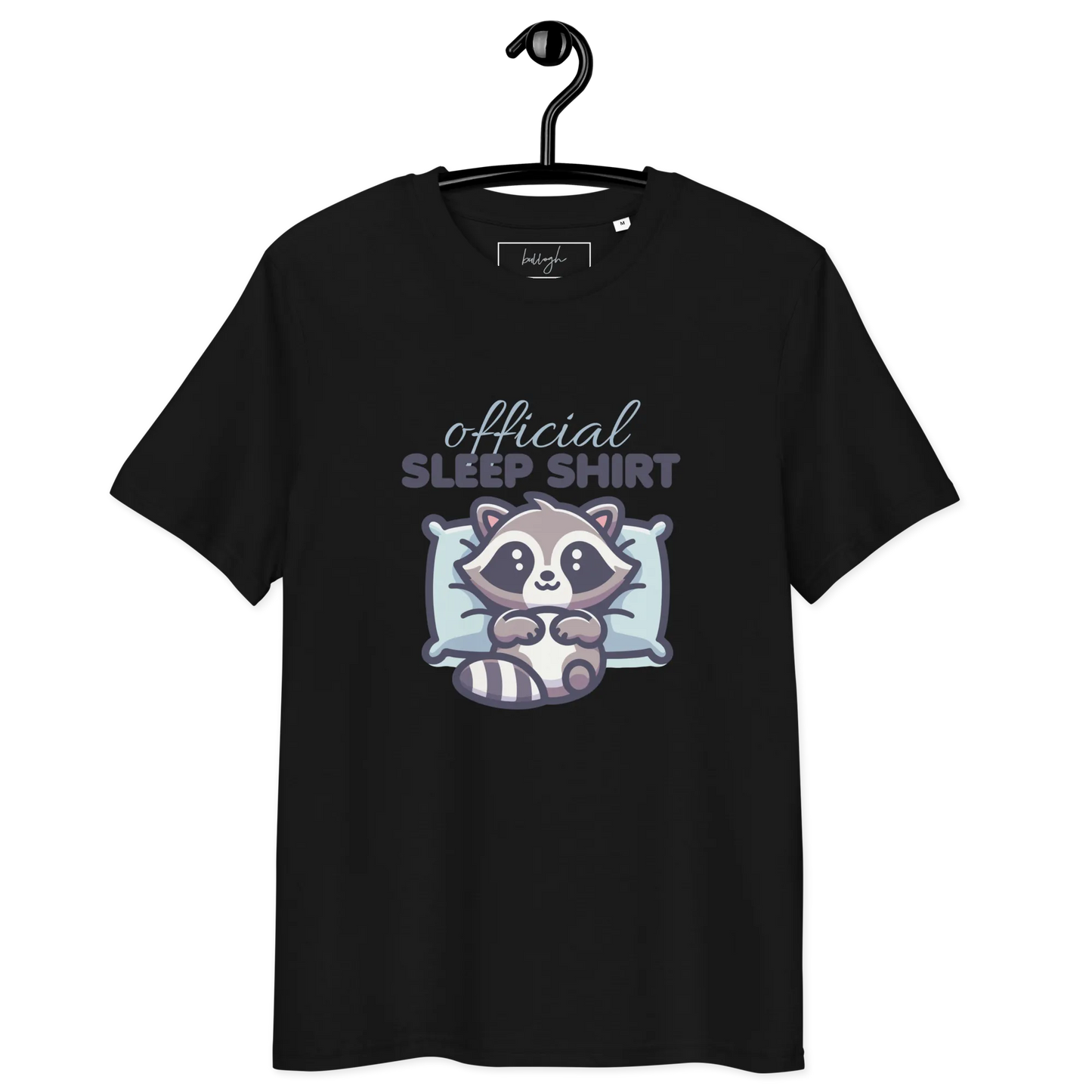 Offizielles Schlafshirt Waschbär – Bio-Baumwolle für Langschläfer