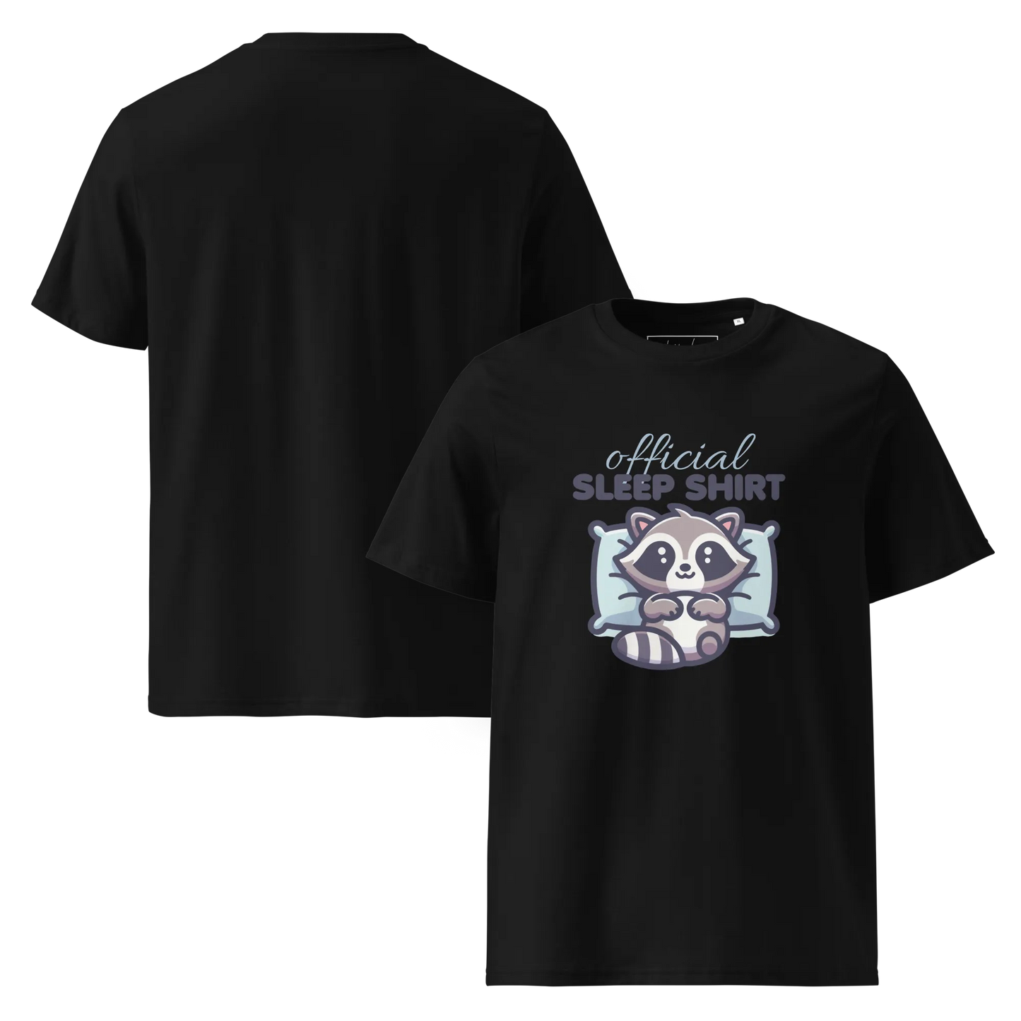 Offizielles Schlafshirt Waschbär – Bio-Baumwolle für Langschläfer