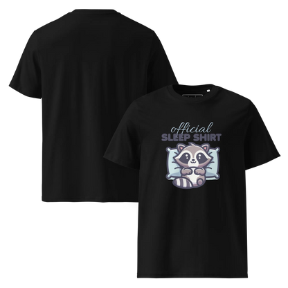 Offizielles Schlafshirt Waschbär – Bio-Baumwolle für Langschläfer