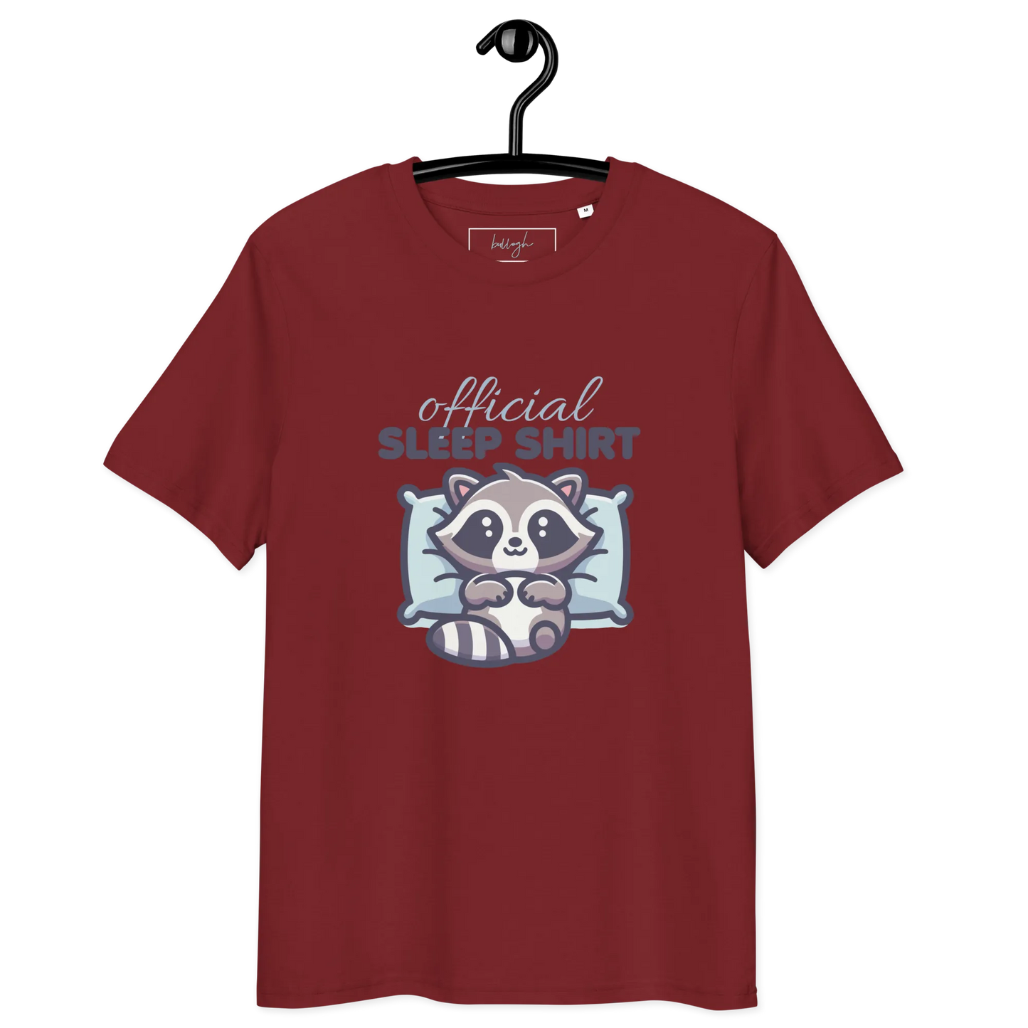 Offizielles Schlafshirt Waschbär – Bio-Baumwolle für Langschläfer