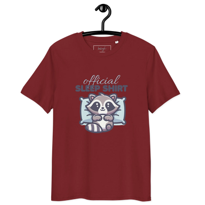 Offizielles Schlafshirt Waschbär – Bio-Baumwolle für Langschläfer