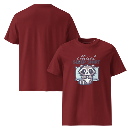 Offizielles Schlafshirt Waschbär – Bio-Baumwolle für Langschläfer