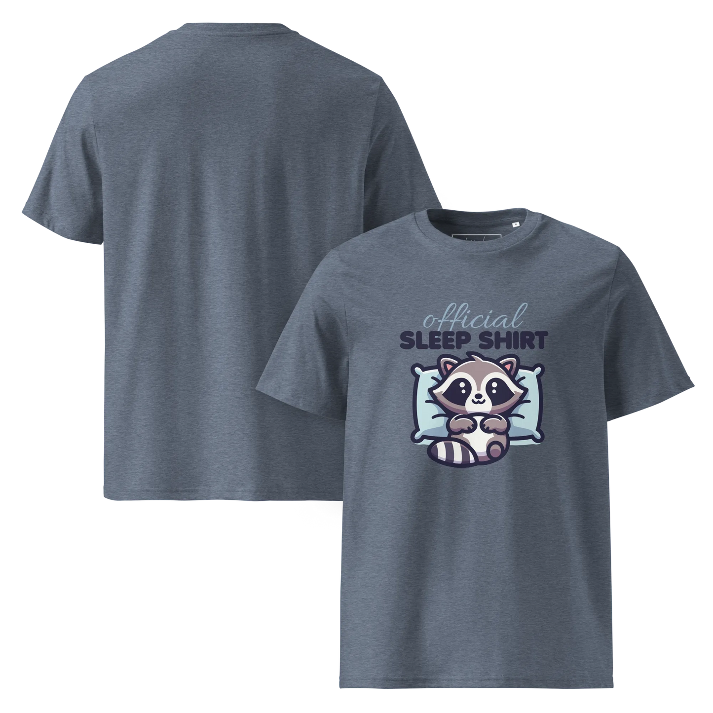 Offizielles Schlafshirt Waschbär – Bio-Baumwolle für Langschläfer