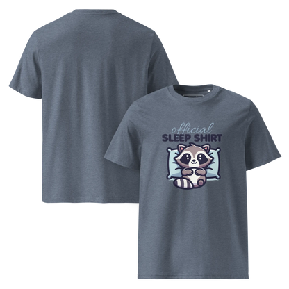 Offizielles Schlafshirt Waschbär – Bio-Baumwolle für Langschläfer