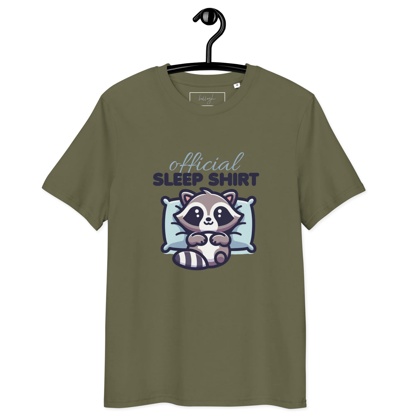 Offizielles Schlafshirt Waschbär – Bio-Baumwolle für Langschläfer