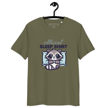 Offizielles Schlafshirt Waschbär – Bio-Baumwolle für Langschläfer