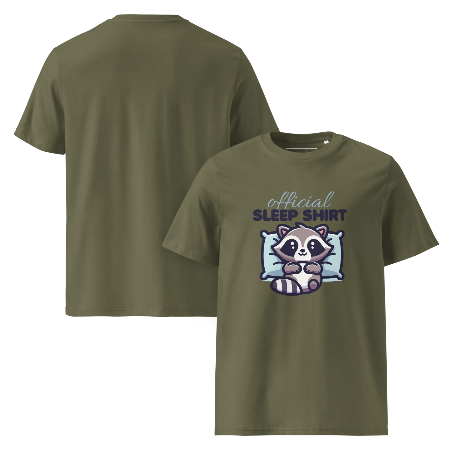 Offizielles Schlafshirt Waschbär – Bio-Baumwolle für Langschläfer