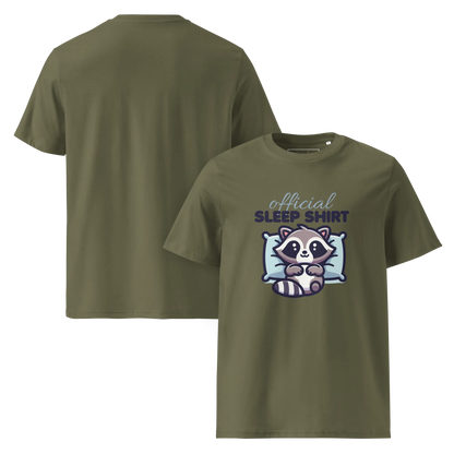 Offizielles Schlafshirt Waschbär – Bio-Baumwolle für Langschläfer