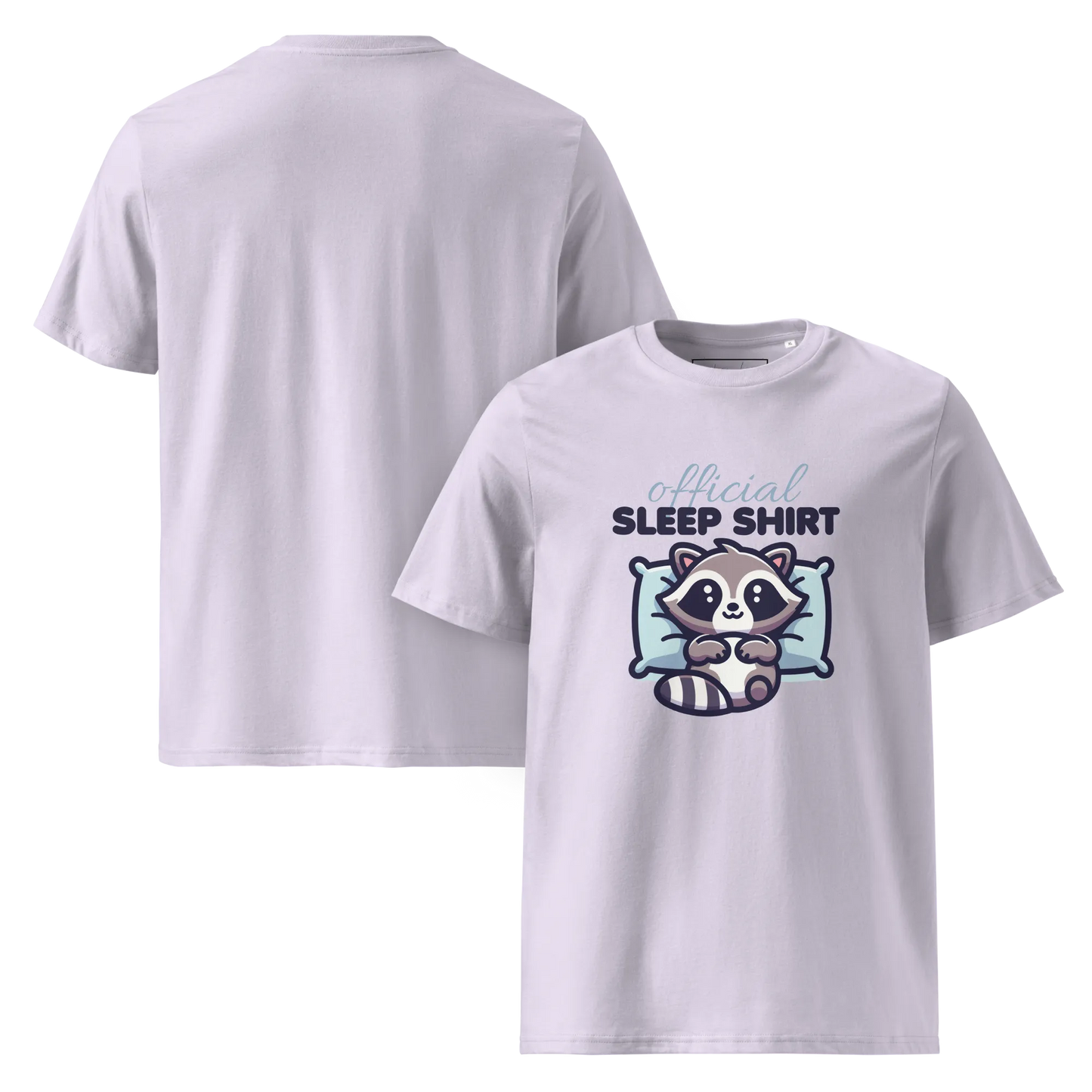 Offizielles Schlafshirt Waschbär – Bio-Baumwolle für Langschläfer