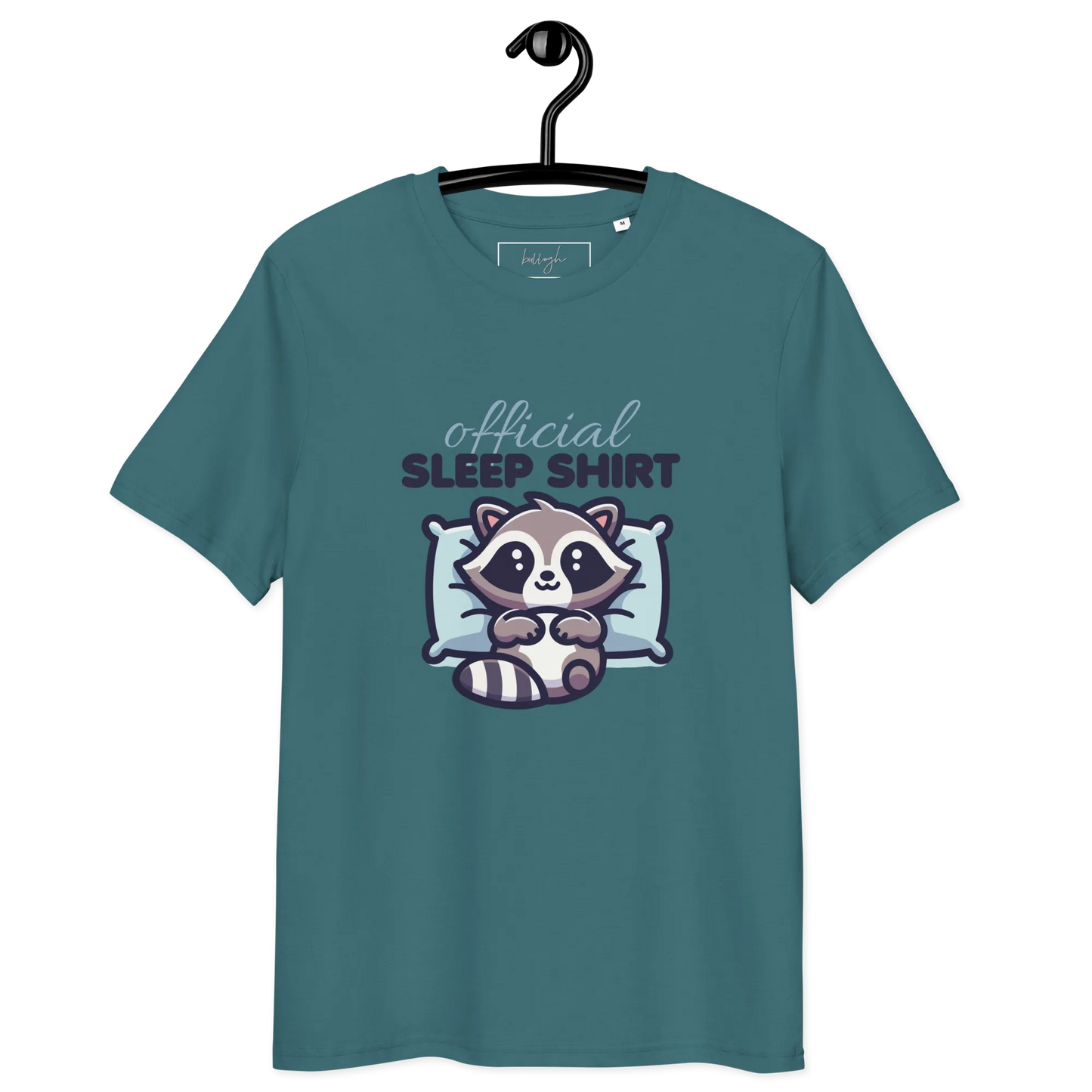 Offizielles Schlafshirt Waschbär – Bio-Baumwolle für Langschläfer