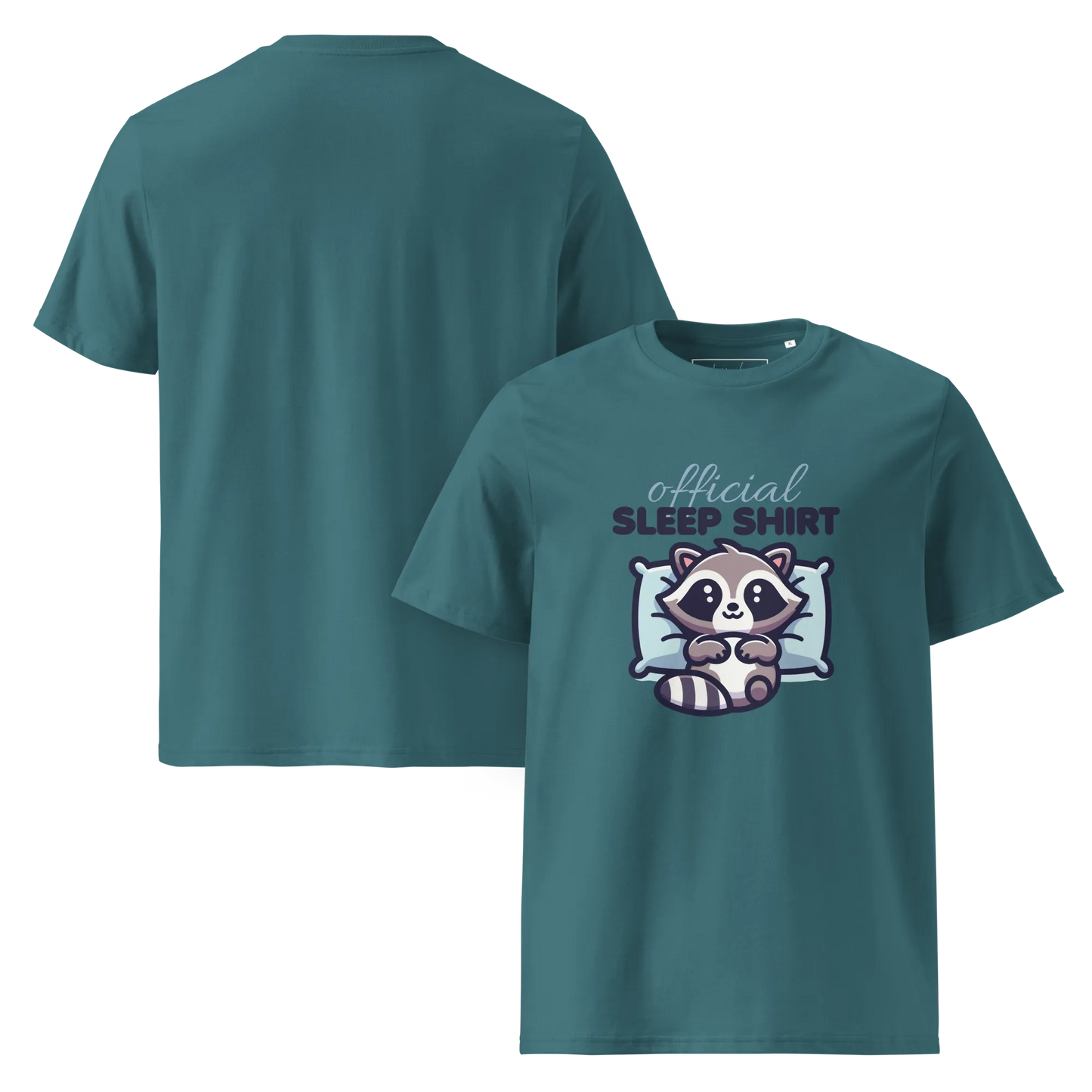 Offizielles Schlafshirt Waschbär – Bio-Baumwolle für Langschläfer