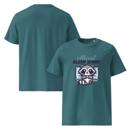 Offizielles Schlafshirt Waschbär – Bio-Baumwolle für Langschläfer