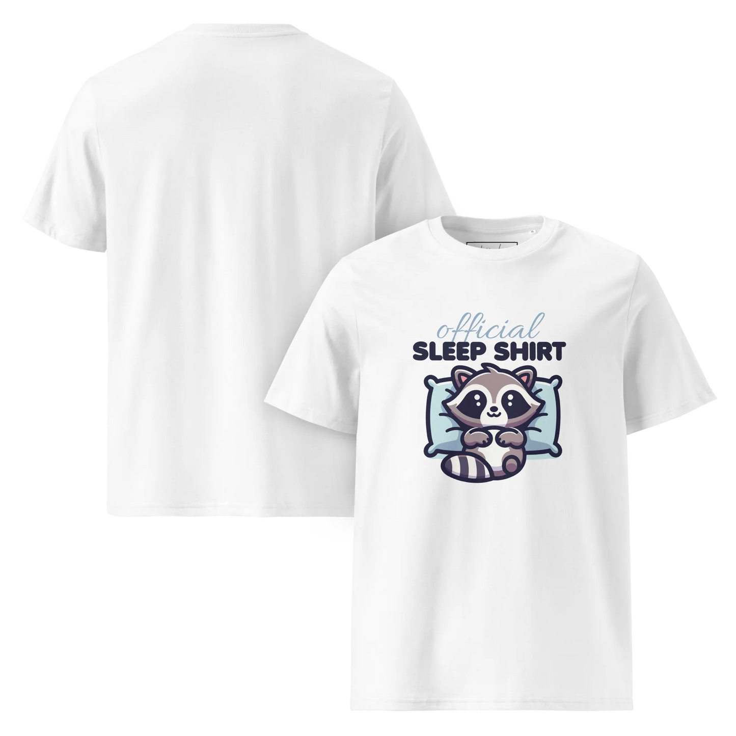 Offizielles Schlafshirt Waschbär – Bio-Baumwolle für Langschläfer