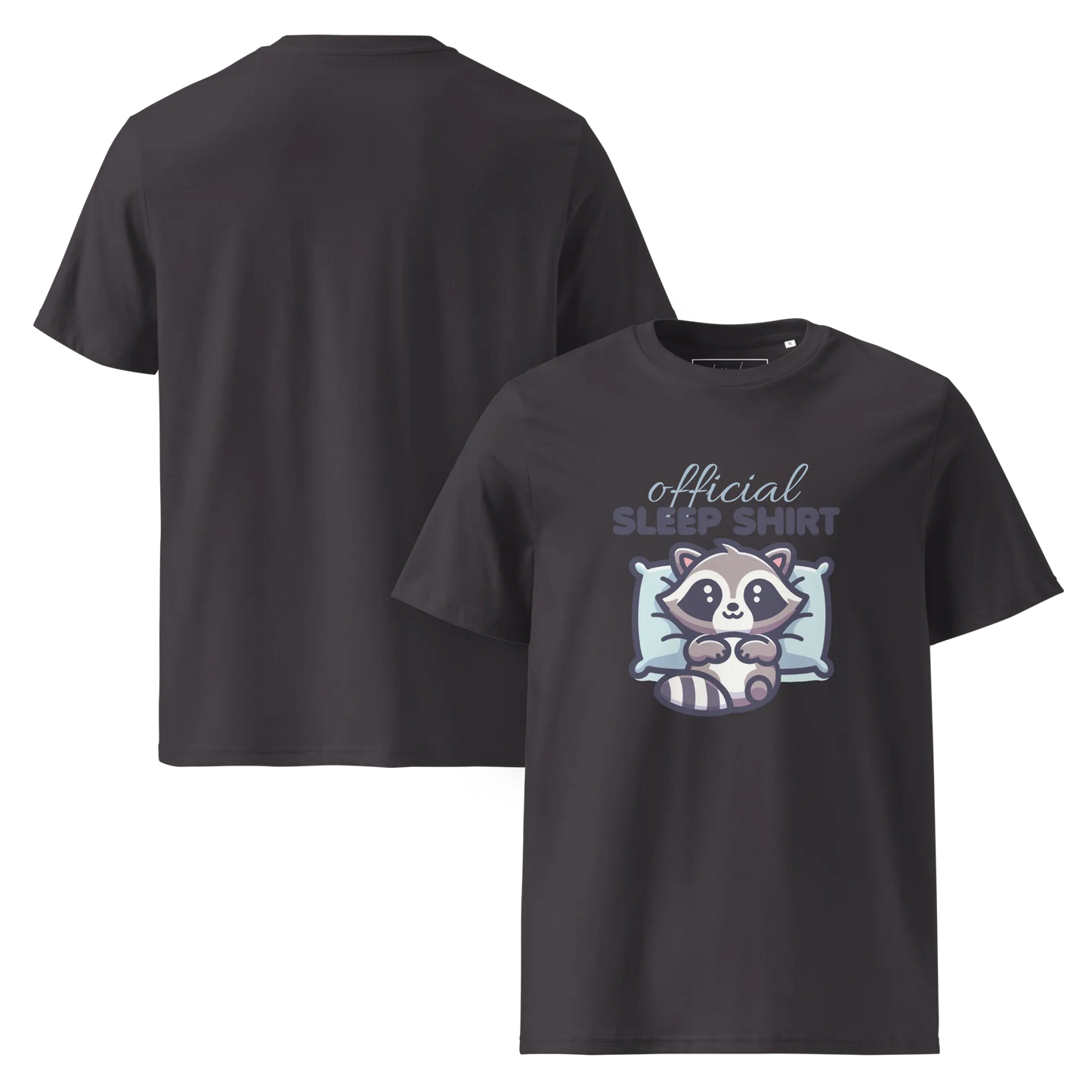 Offizielles Schlafshirt Waschbär – Bio-Baumwolle für Langschläfer