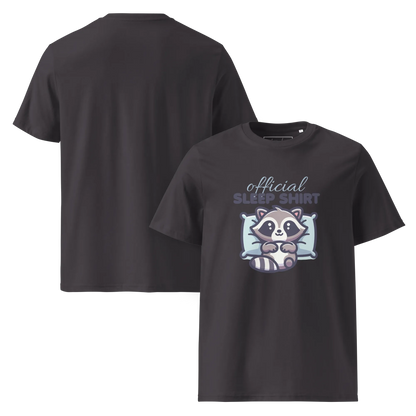 Offizielles Schlafshirt Waschbär – Bio-Baumwolle für Langschläfer