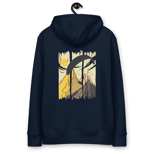 Yellow Paraglider - T-Shirt aus Bio Baumwolle