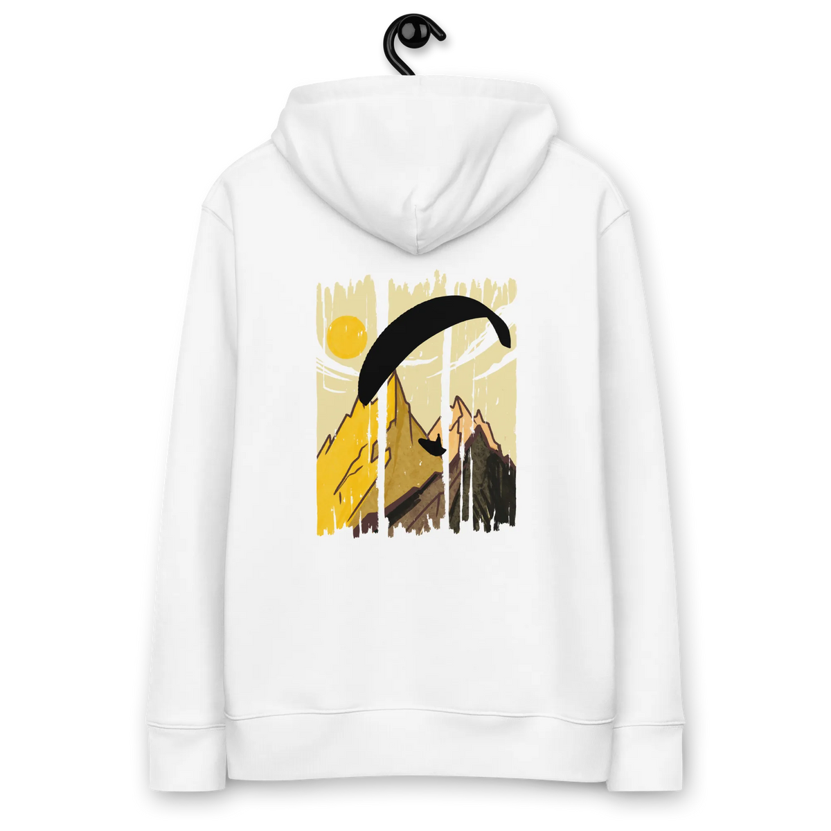Yellow Paraglider - Hoodie aus Bio Baumwolle