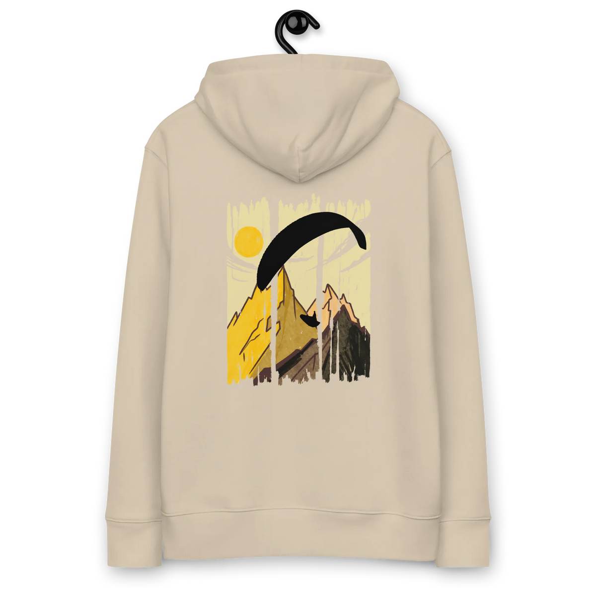 Yellow Paraglider - Hoodie aus Bio Baumwolle