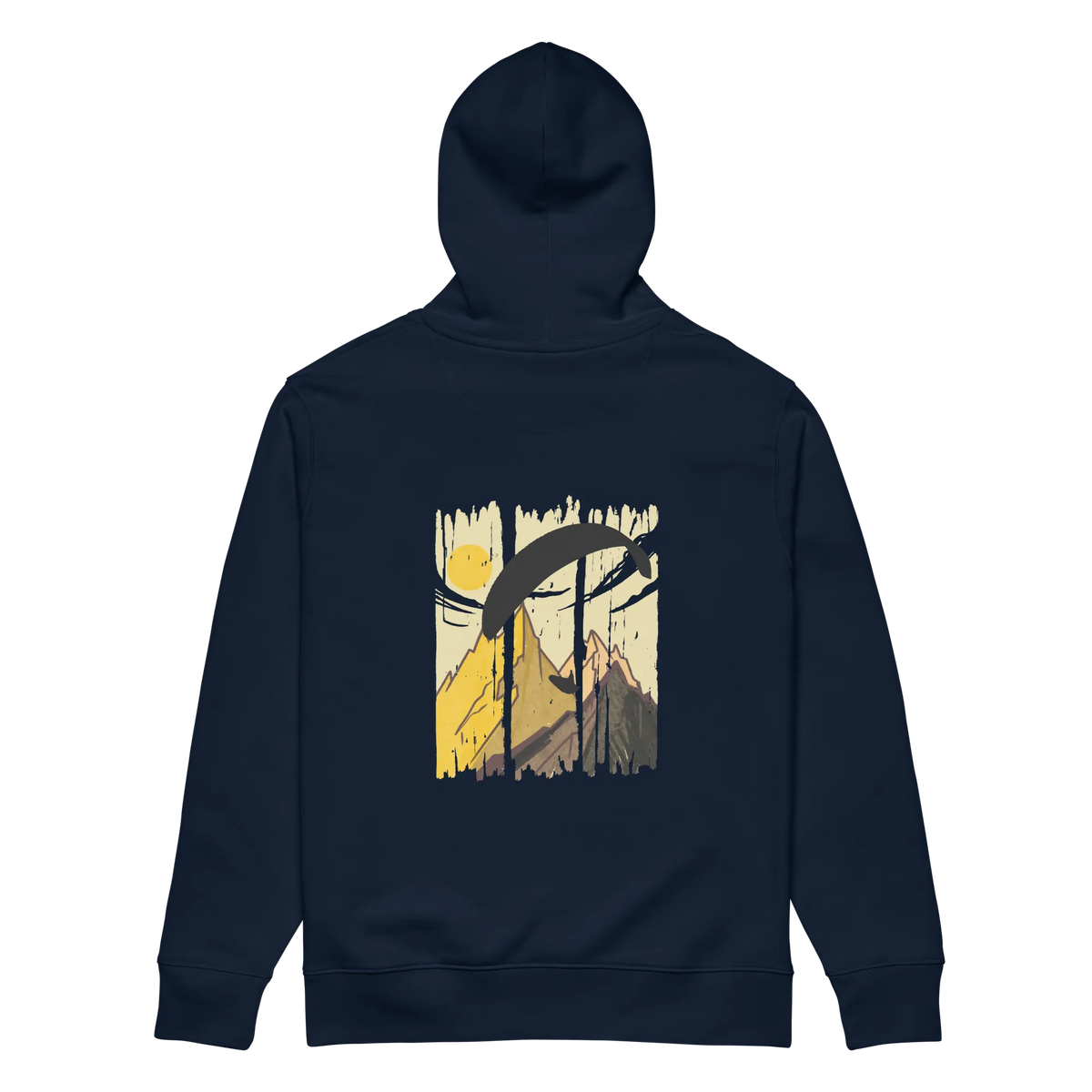 Yellow Paraglider - Hoodie aus Bio Baumwolle