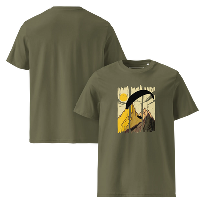 Yellow Paraglider - T-Shirt aus Bio Baumwolle