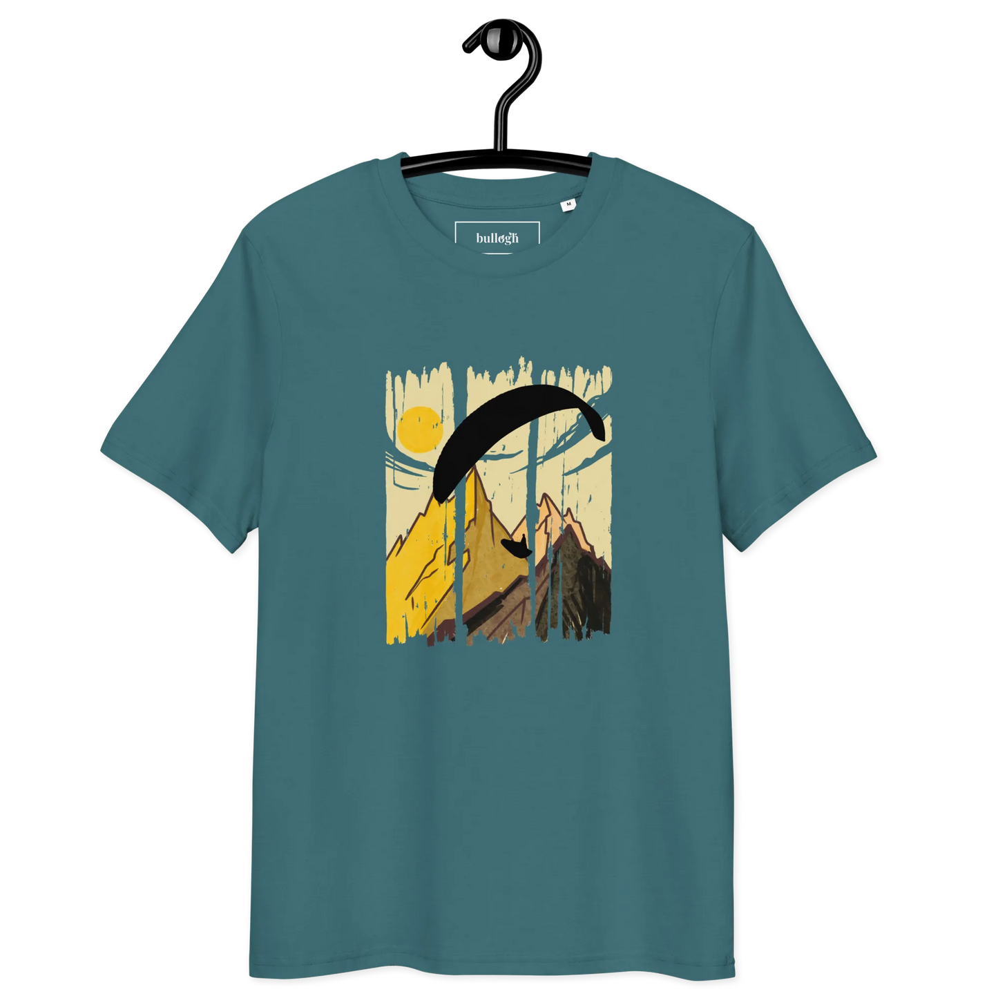 Yellow Paraglider - T-Shirt aus Bio Baumwolle