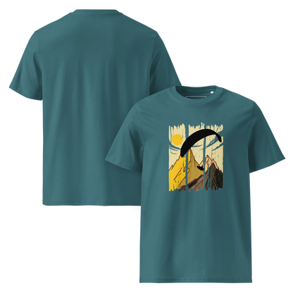Yellow Paraglider - T-Shirt aus Bio Baumwolle