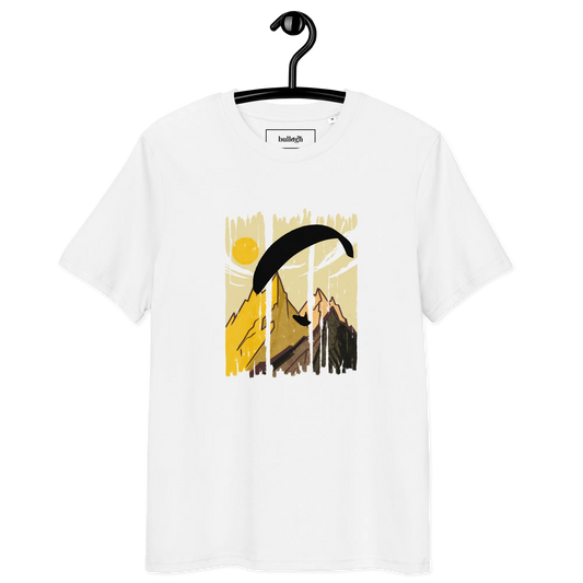 Yellow Paraglider - T-Shirt aus Bio Baumwolle