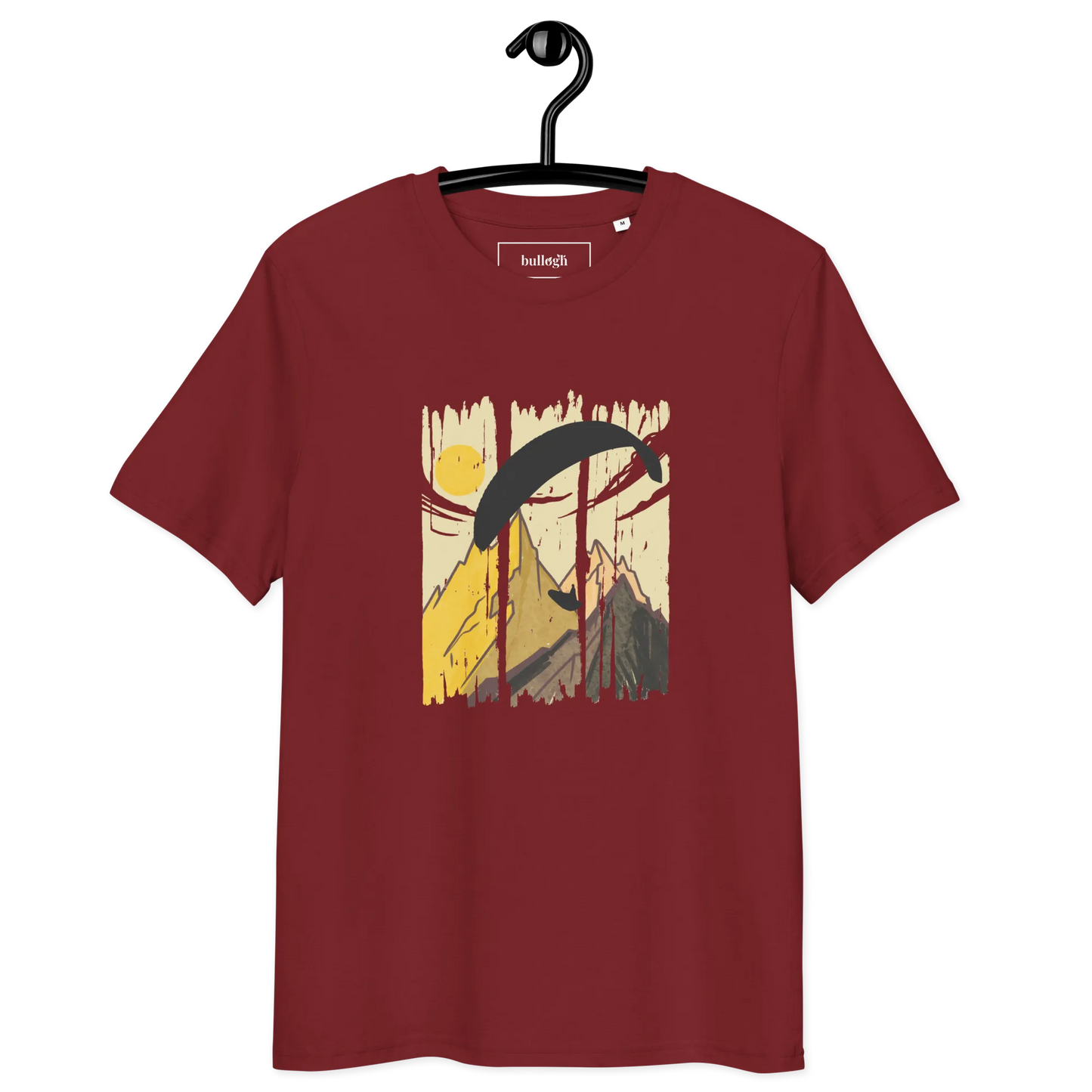 Yellow Paraglider - T-Shirt aus Bio Baumwolle