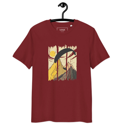 Yellow Paraglider - T-Shirt aus Bio Baumwolle