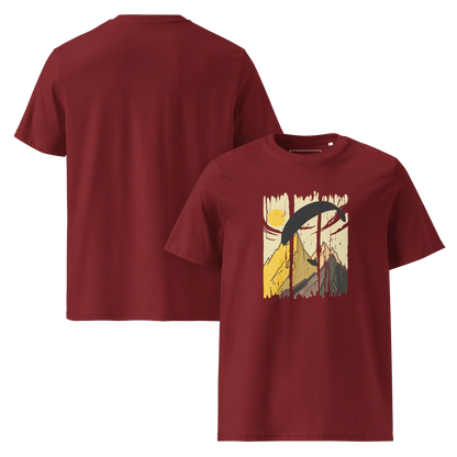 Yellow Paraglider - T-Shirt aus Bio Baumwolle