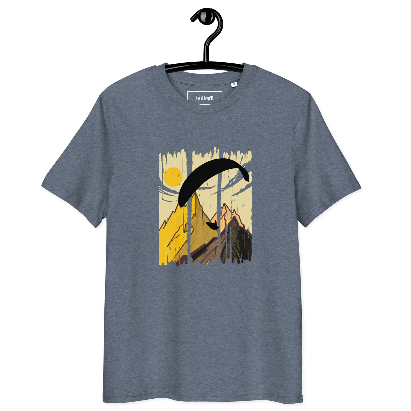 Yellow Paraglider - T-Shirt aus Bio Baumwolle