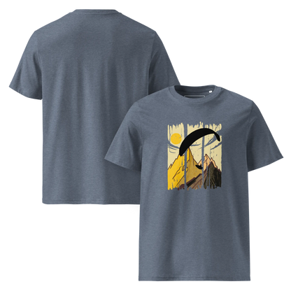 Yellow Paraglider - T-Shirt aus Bio Baumwolle