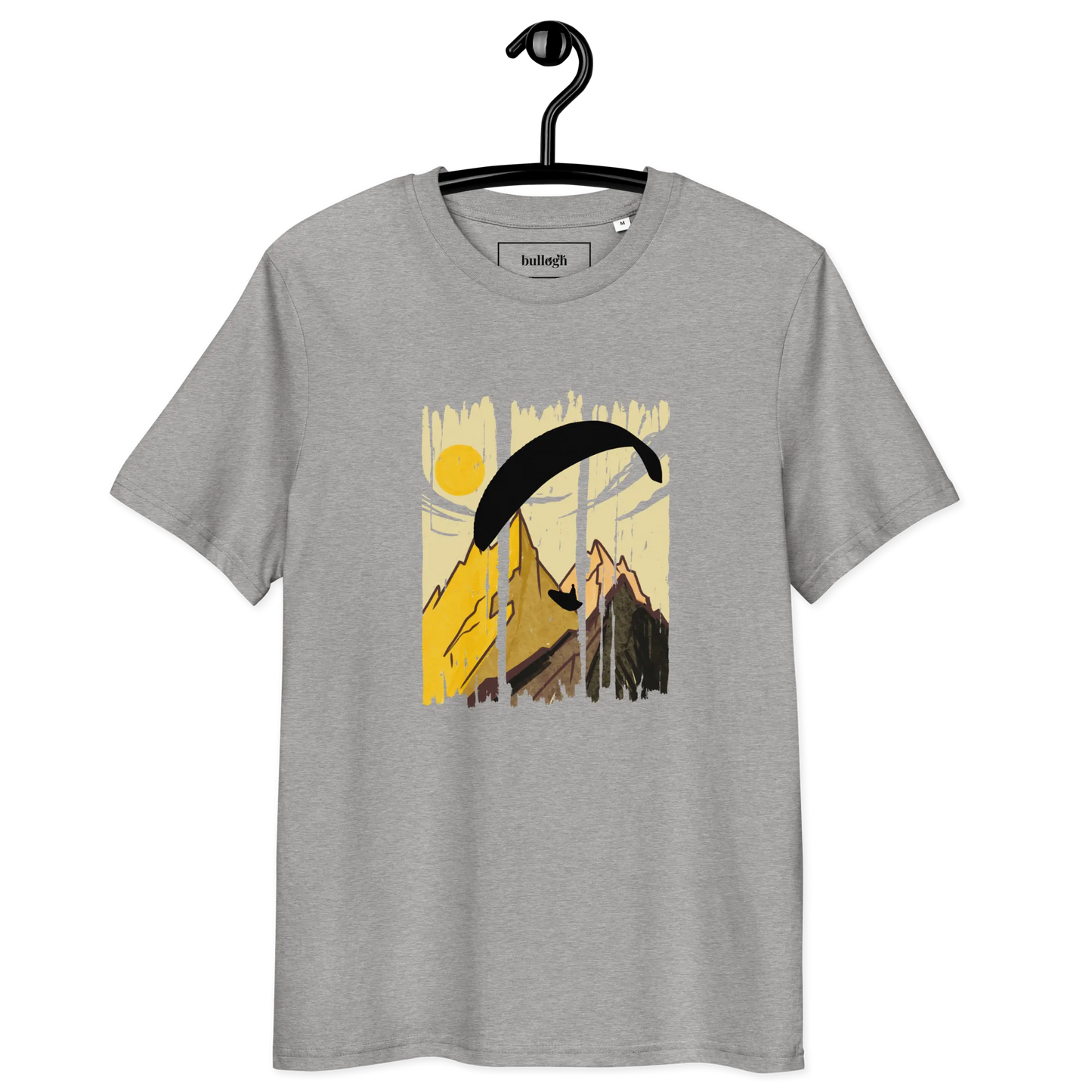 Yellow Paraglider - T-Shirt aus Bio Baumwolle