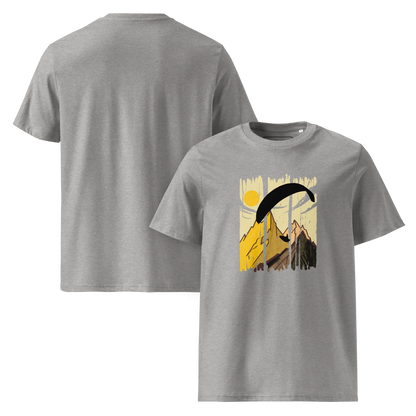 Yellow Paraglider - T-Shirt aus Bio Baumwolle