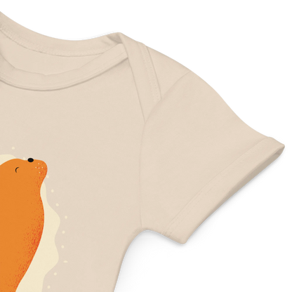 Yoga Frenchie - Baby Body aus Bio Baumwolle