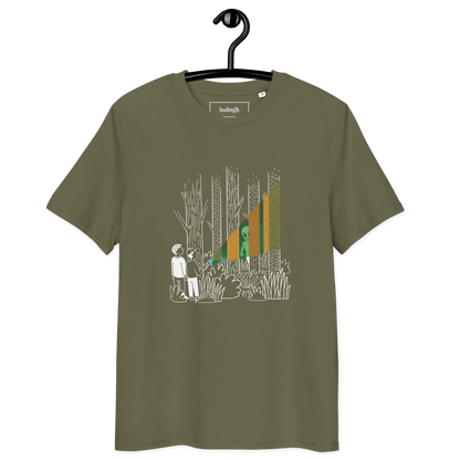Alien im Wald – T-Shirt aus Bio Baumwolle