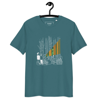 Alien im Wald – T-Shirt aus Bio Baumwolle
